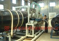 超高分子膜片復合管生產現場