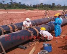 印尼超高分子量聚乙烯管施工現場